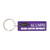 Purple Alumni Grad Cap Keychain