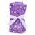Purple and White Plaid Hearts Baby Blanket
