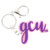 Purple Script GCU Keychain