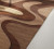 Abstract Beige Brown Hand Tufted Wavy Area Rugs for Living Room, Unique Handmade Modern Rug for Bedroom, High Low 3D Area Rugs, 6x9 9x12 Rug