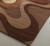 Abstract Beige Brown Hand Tufted Wavy Area Rugs for Living Room, Unique Handmade Modern Rug for Bedroom, High Low 3D Area Rugs, 6x9 9x12 Rug