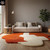 Burnt Orange & Ivory Abstract Wavy Hand Tufted 8x10 Rug for Living Room, Modern 5x7 5x8 6x8 6x9 9x12 Area Rugs for Bedroom, Orange Area Rugs