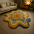 3D Wavy Sculpted Rug: Modern Abstract Handmade Carpet, Colorful Floor Art Decor | Handmade Art Rug | Colorful Abstract Floor Decor 8x10 9x12