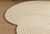 White Irregular Concentric Rug for Living Room | Modern organic shape rug | Custom Size Handmade Nursery Rugs | Neutral home rug | 8x10 rugs