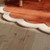 Scalloped Burnt Orange White Amoeba Irregular Shape Hand Tufted Wool Area Rugs for Living Room, 8X10 Modern Rug, Custom 6X9 9X12 Bedroom Rug