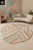 Irregular Blush Sage Cream Abstract Hand Tufted 6x9 Rugs for Living Room, Colorful Rugs for Nursery, Custom Size 5x8 6x8 8x10 9x12 Area Rugs