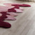 Irregular Blush Pink Deep Wine White Abstract Hand Tufted Wool Rugs for Living Room, Modern 6x9 8x10 9x12 Area Rugs for Bedroom, Custom Rugs