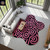 Hand Tufted Rugs Pink Black Colorful Abstract Wavy 8x10 Area Rugs for Living Room, Irregular Amoeba 6x9 Rugs for Bedroom, Modern 4x6 Rugs