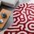 Hand Tufted Rugs Off White Red Colorful Abstract Wavy 8x10 Area Rugs for Living Room, Irregular Amoeba Shape 6x9 Rugs for Bedroom, 5x7 Rugs
