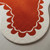Abstract Burnt Orange White Amoeba Irregular Shape Hand Tufted Wool 8x10 Area Rugs for Living Room, Modern 6x9 Rugs for Nursery. Custom Rugs