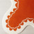 Abstract Burnt Orange White Amoeba Irregular Shape Hand Tufted Wool 8x10 Area Rugs for Living Room, Modern 6x9 Rugs for Nursery. Custom Rugs