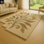 Irregular Beige Botanical Colorful Floral Abstract Wool Rugs for Living Room | Modern Hand-Tufted Floral Design Rugs for Bedroom | Rugs 8x10