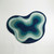 Modern Teal Blue Abstract Hand Tufted Organic Wool 6x9 Rugs for Living Room, Irregular Sculpted 3D 8x10 Rug for Dining Room, Custom 6x8 Rugs