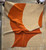 Irregular Orange Cream Modern Organic Wave Pattern Abstract Hand Tufted Rugs for Bedroom, Handmade 6x9 Rug for Living Room, Orange Area Rugs