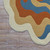 Colorful Irregular Amoeba Hand Tufted 6x8 Wool Area Rugs for Living Room, Modern Wave Pattern Rugs for Kids Room, Handmade 4x6 5x7 5x8 Rugs