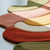 Hand Tufted Modern Colorful Scalloped Edge Wool 8x10 Area Rug for Living Room, Irregular Wavy Edge Pattern 6x9 Rugs for Dining Room, 5x7 Rug