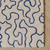 Modern Navy Blue Ivory Irregular Hand Tufted Blue 5x7 Wool Area Rug for Living Room, Abstract Blue Rug for Kids Room, Contemporary Rugs 8x10