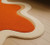 Hand Tufted Abstract Wool Rug: Irregular Orange Shape, Modern Decor