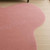 Blush Pink Wool Rug, Irregular Hand-Tufted Blob Shape, Modern Minimalist Decor