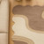 Abstract Gray Light Beige Scalloped Shape Hand Tufted Wool 8x10 Area Rugs for Living Room, Modern 5x7 5x8 Contemporary Rugs, Custom 6x9 Rugs