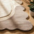Abstract Gray Light Beige Scalloped Shape Hand Tufted Wool 8x10 Area Rugs for Living Room, Modern 5x7 5x8 Contemporary Rugs, Custom 6x9 Rugs