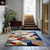 Modern Multicolor 3D Geometric Hand Tufted Living Room Carpet, Abstract Colorful Area Rugs for Bedroom, Handmade Custom Size Block 6x9 Rugs