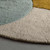 Modern Abstract Mustard, Teal and Ivory Hand Tufted Round Rugs for Living Room, 6x6 7x7 8x8 Circle Rugs For Nursery, Handmade Round 4x4 Rugs