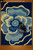 Modern Blue White Floral Hand Tufted Wool Area Rugs for Living Room, Handmade Soft Contemporary Custom Flower Rugs, 6x9 8x10 9x12 Area Rugs