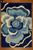 Modern Blue White Floral Hand Tufted Wool Area Rugs for Living Room, Handmade Soft Contemporary Custom Flower Rugs, 6x9 8x10 9x12 Area Rugs
