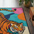 Hand Tufted Tiger Wool Rug, Colorful Animal Area Rug, Modern Statement Rug for Living Room & Bedroom, Handmade Designer Carpet for Kids Room