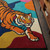 Hand Tufted Tiger Wool Rug, Colorful Animal Area Rug, Modern Statement Rug for Living Room & Bedroom, Handmade Designer Carpet for Kids Room