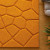 Hand-Tufted Wool Area Rug, Modern Geometric Design, Sunburst Orange