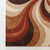 Modern Brown Beige Abstract Wave Hand Tufted Wool 6x9 Rugs, Sculpted High Low Area Rug, Luxury Handmade 9x12 Rug for Living Room, Custom Rug