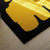 Modern Black Yellow Abstract Hand Tufted Wool 9x12 Area Rug for Living Room, Handmade Black Contemporary 6x9 Rug for Bedroom, 8x10 Area Rugs