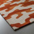 Modern Burnt Orange Off White Geometric Hand Tufted Wool 4x6 Area Rug for Living Room, Handmade Contemporary Unique Area Rugs 6x9, 9x12 Rugs