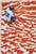 Modern Burnt Orange Off White Geometric Hand Tufted Wool 4x6 Area Rug for Living Room, Handmade Contemporary Unique Area Rugs 6x9, 9x12 Rugs