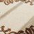 Hand Tufted Wool Area Rug, Scalloped Floral Design, Beige Brown