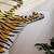 Modern Black and Yellow Tiger Animal Print Hand Tufted Abstract Wool Area Rug 6x9 for Living Room, Handmade 4x6 5x7 5x8 6x8 8x10 Nursery Rug