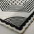 Modern Black & White Geometric Scalloped Hand Tufted Wool 8x10 Area Rug for Living Room, Abstract Contemporary Rugs for Dining Room, 6x9 Rug