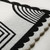Modern Black & White Geometric Scalloped Hand Tufted Wool 8x10 Area Rug for Living Room, Abstract Contemporary Rugs for Dining Room, 6x9 Rug
