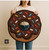 Handmade Dessert Delight Round Chocolate Donut Rug with Whimsical Sprinkles, Hand Tufted Dessert Rug, Cute Foodie Decor, Donut Day Gift, 3x3