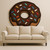 Handmade Dessert Delight Round Chocolate Donut Rug with Whimsical Sprinkles, Hand Tufted Dessert Rug, Cute Foodie Decor, Donut Day Gift, 3x3