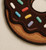 Handmade Dessert Delight Round Chocolate Donut Rug with Whimsical Sprinkles, Hand Tufted Dessert Rug, Cute Foodie Decor, Donut Day Gift, 3x3