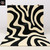 Abstract Black and White Wave Hand Tufted 6x9 Rugs for Bedroom, 8x10 9x12 Modern Statement Area Rugs for Living Room, Custom Size 12x15 Rugs