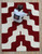 Hand Tufted Wool Area Rug, Burnt Orange and Cream Wavy Design