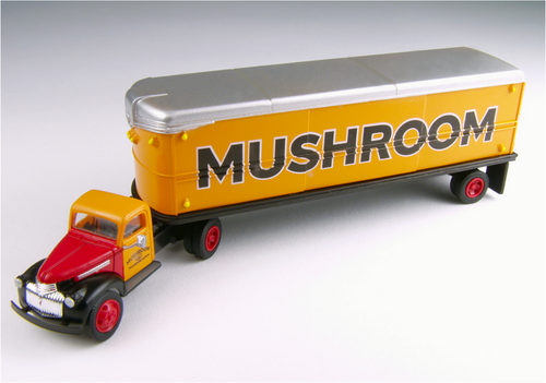 Classic Metal Works HO 41/46 Chevy Tractor/Trailer Set Mushroom