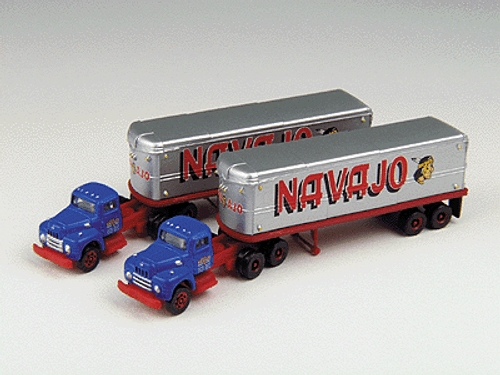 Mini Metals 32' Aerovan Tractor/Trailer Sets; International R-190 -- Navajo