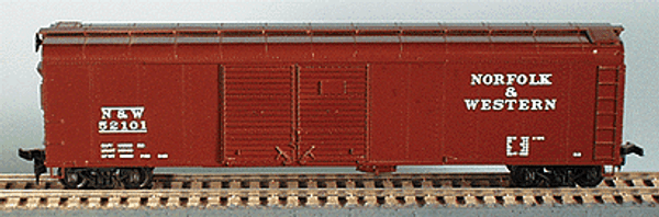 HO Bowser 50' Round Roof Double-Door Box car KIT Norfolk & Western 55404