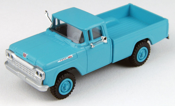 Classic Metal Works HO 1960 Ford 4X4 Pickup Truck - Caribbean Blue
