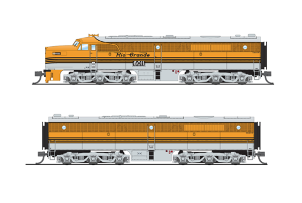 BWL Alco D&RGW 6011/6012 A-unit w/ Paragon3 Sound/DC/DCC, Unpowered B-unit